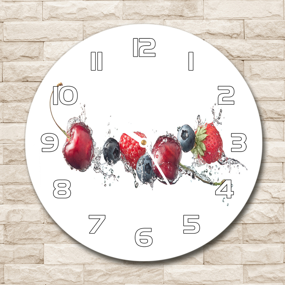 Horloge ronde Fruits de la forêt