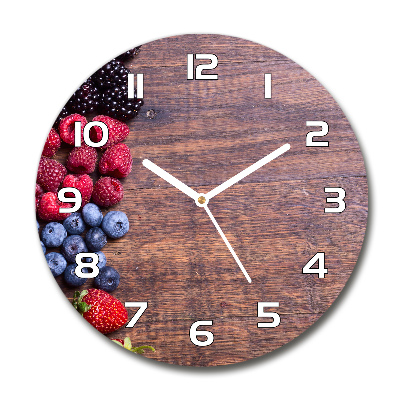 Horloge ronde Fruits de la forêt planche