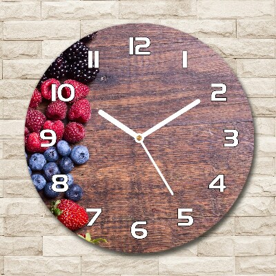 Horloge ronde Fruits de la forêt planche