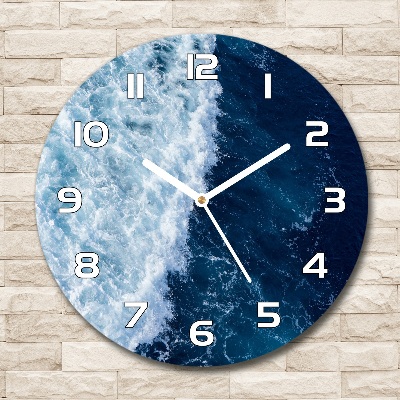 Horloge ronde Vagues de la mer