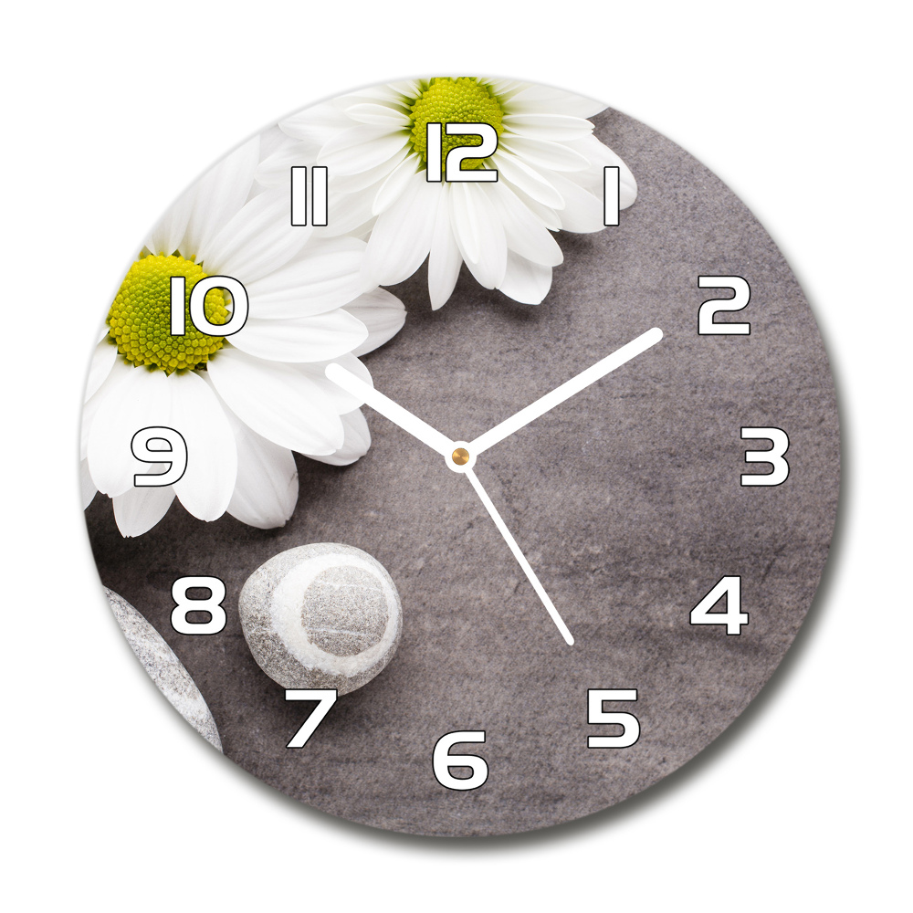 Horloge ronde murale Gerbera