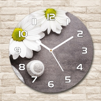 Horloge ronde murale Gerbera