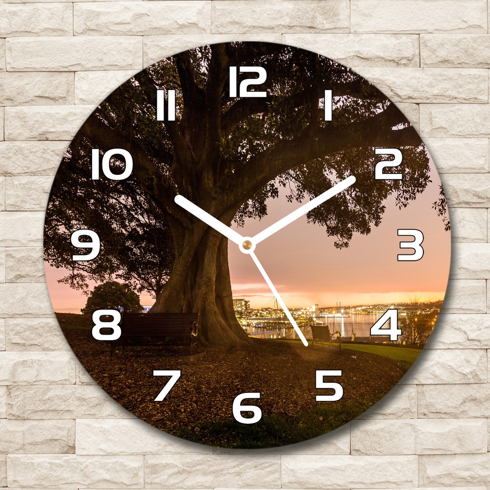 Horloge ronde Vieil arbre