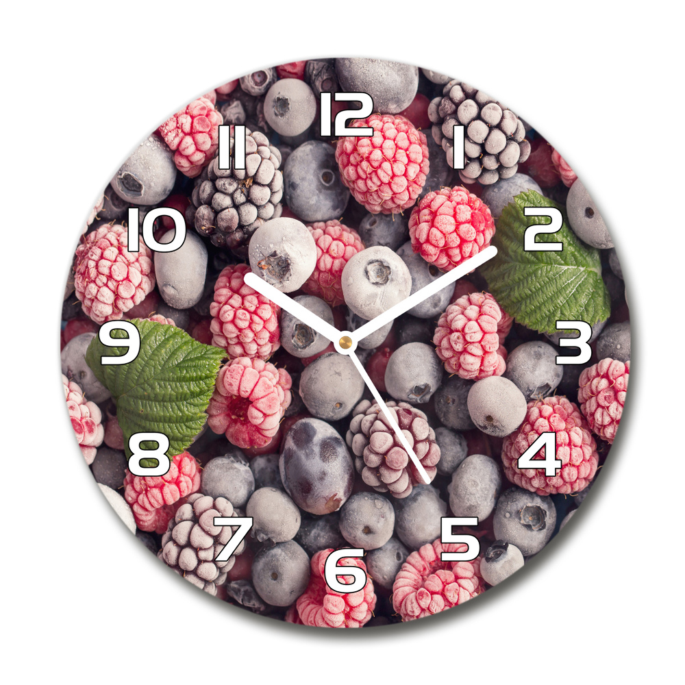 Horloge ronde Fruits des bois surgelés