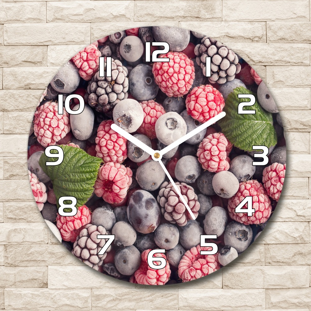 Horloge ronde Fruits des bois surgelés