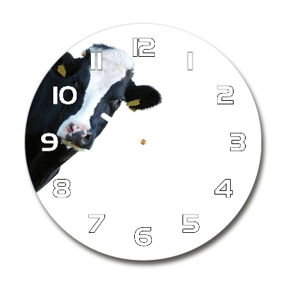 Horloge ronde murale Vache