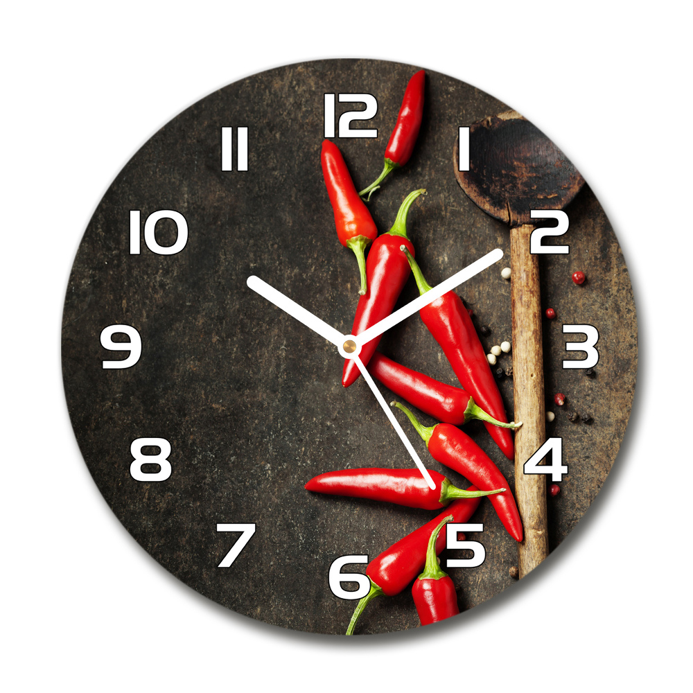 Horloge ronde Piments