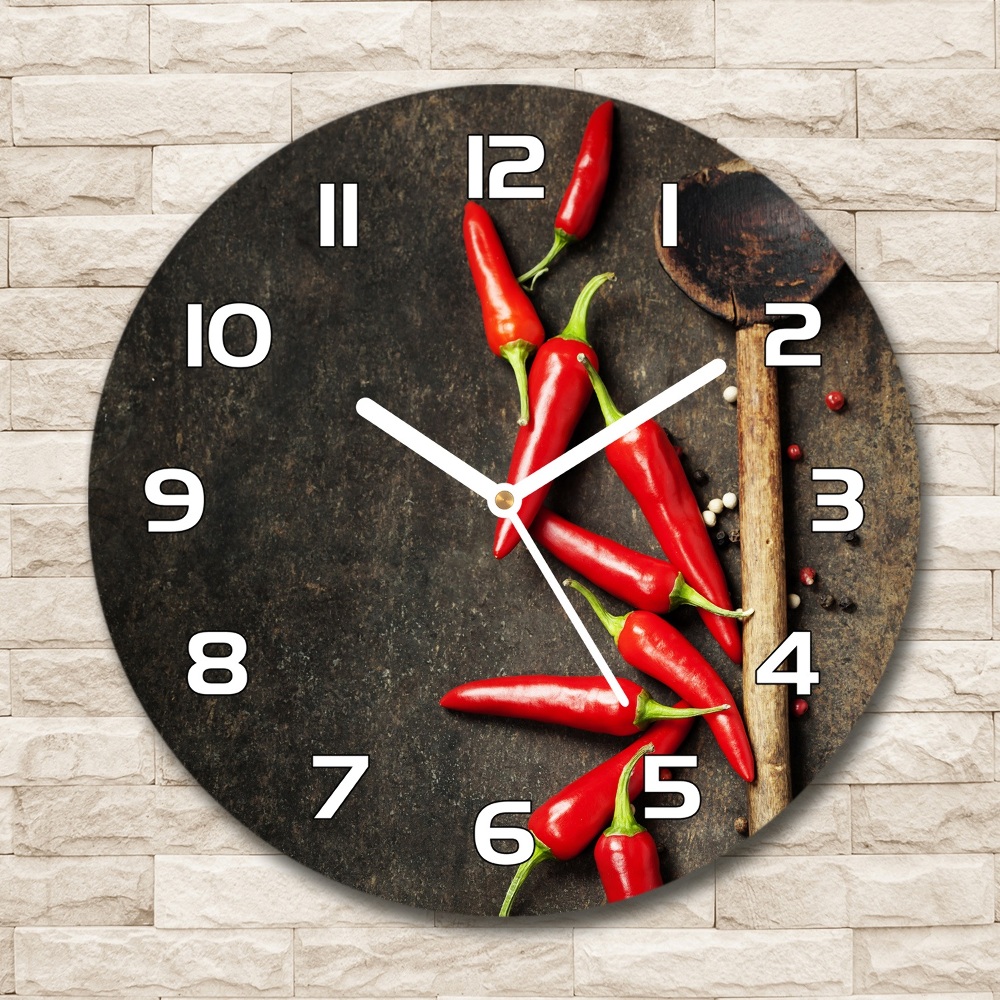 Horloge ronde Piments