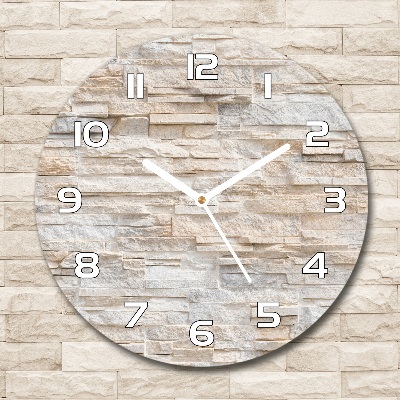 Horloge ronde Mur de briques