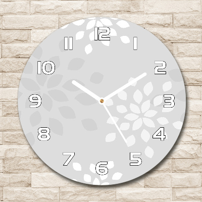 Pendule murale ronde Motif floral