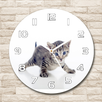 Horloge ronde murale Petit chat