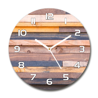 Horloge ronde Mur en bois