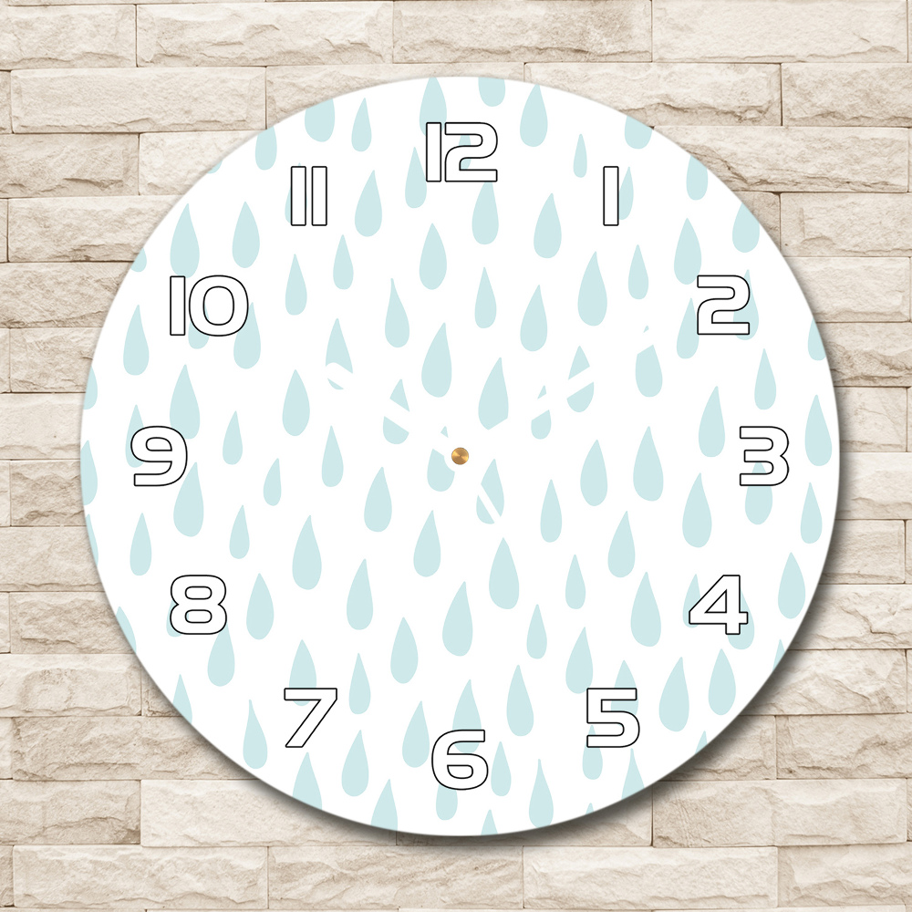 Horloge ronde murale Gouttelettes