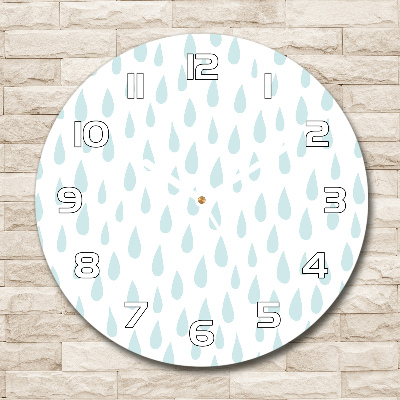 Horloge ronde murale Gouttelettes