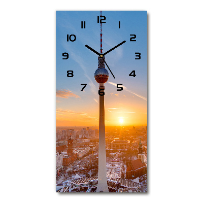 Horloge murale verticale Tour de télévision