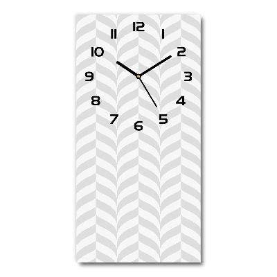 Horloge rectangulaire verticale Fond géométrique