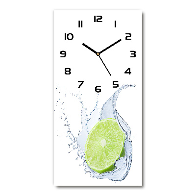 Horloge murale en verre rectangulaire Tilleul
