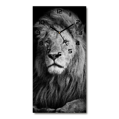 Horloge rectangulaire verticale Portrait d'un lion