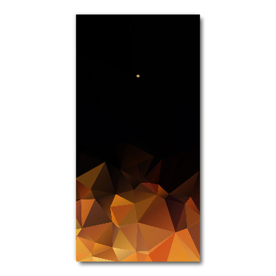 Horloge rectangulaire verticale Triangles abstraits