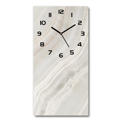 Horloge murale verticale Fond de marbre