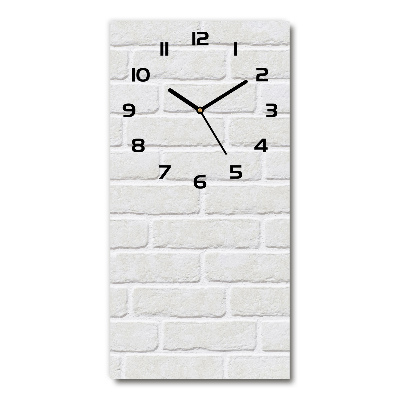 Horloge murale en verre rectangulaire Mur de briques