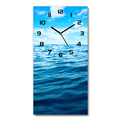 Horloge rectangulaire verticale Eau de mer
