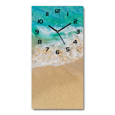 Horloge murale verticale Plage et mer