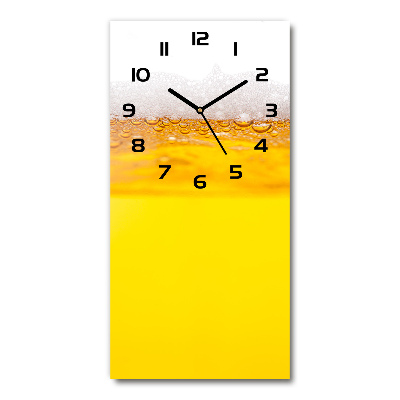 Horloge verticale en verre Bière