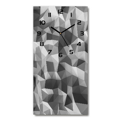 Horloge murale verticale Triangles abstraits