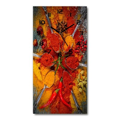 Horloge murale verticale Epices