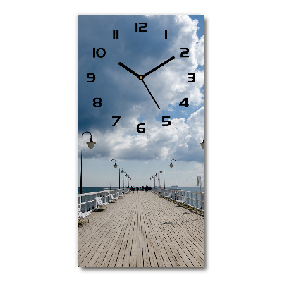 Horloge murale en verre rectangulaire Jetée à Orlovo