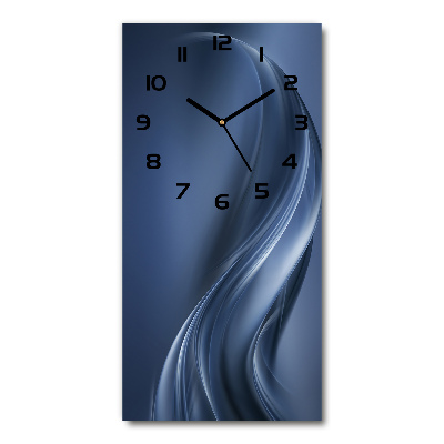 Horloge rectangulaire verticale Vague abstraite