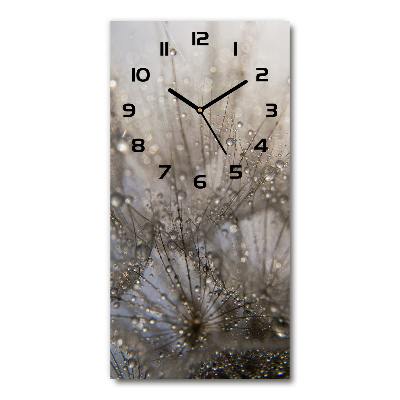 Horloge murale verticale Graine de poisson-globe