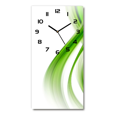 Horloge rectangulaire verticale Abstraction de vagues