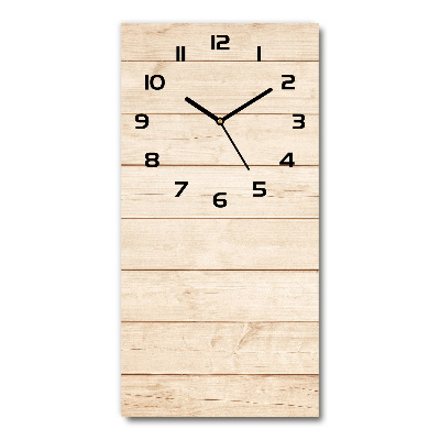 Horloge rectangulaire verticale Bois clair