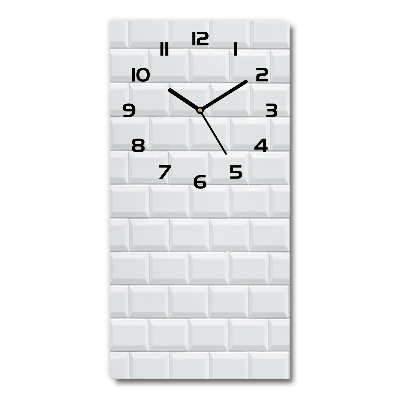 Horloge murale verticale Mur en céramique