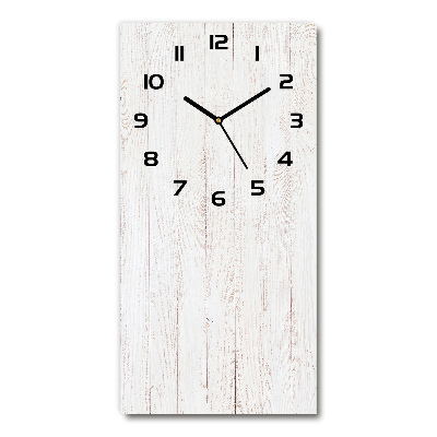 Horloge rectangulaire verticale Fond en bois