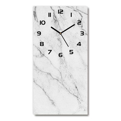 Horloge rectangulaire verticale Fond de marbre