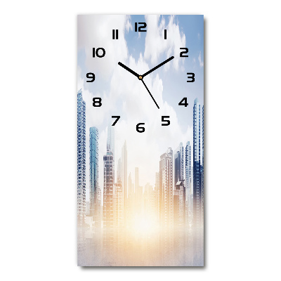 Horloge murale verticale Gratte-ciel