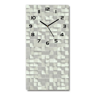 Horloge rectangulaire verticale Motif géométrique