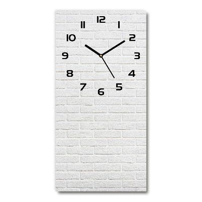 Horloge rectangulaire verticale Mur de briques