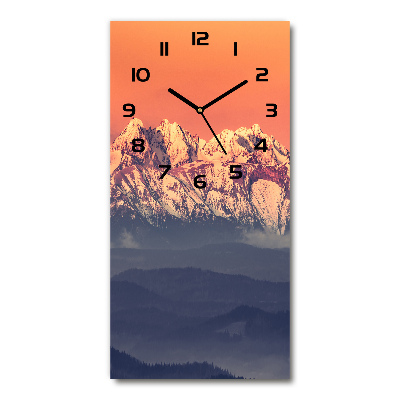 Horloge murale verticale Panorama des Tatras