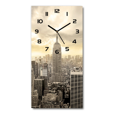 Horloge murale verticale Manhattan New York
