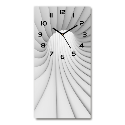 Horloge rectangulaire verticale Tunnel abstrait
