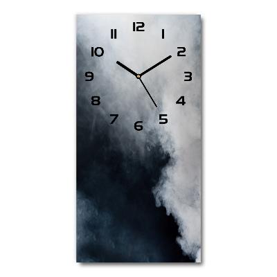 Horloge rectangulaire verticale Fumée blanche