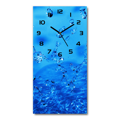 Horloge murale verticale Gouttes d'eau