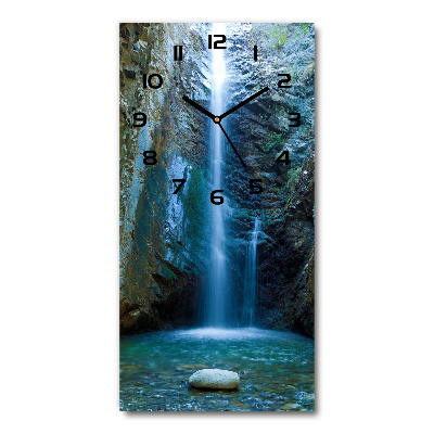 Horloge rectangulaire verticale Chute d'eau