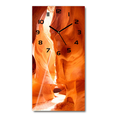 Horloge murale en verre rectangulaire Canyon