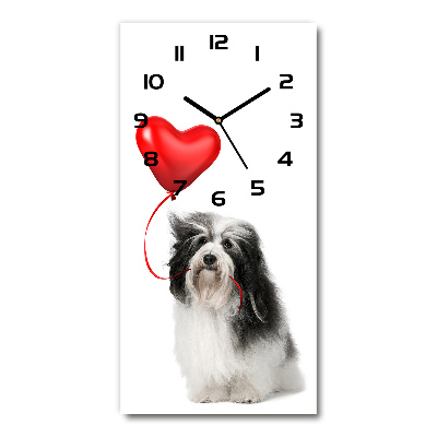 Horloge verticale en verre Havanais avec ballon