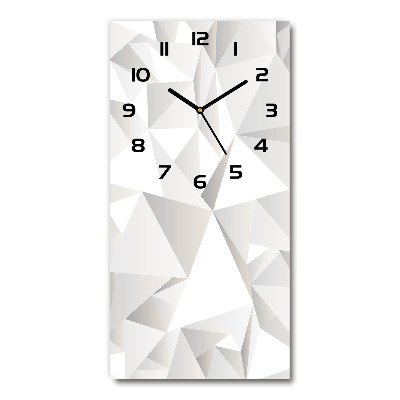 Horloge rectangulaire verticale Structure abstraite